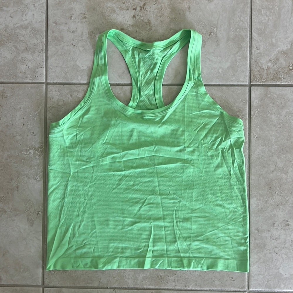 Lululemon Swiftly Race Tank Scream Green Light
